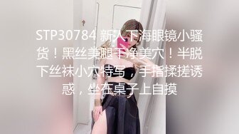 STP30784 新人下海眼镜小骚货！黑丝美腿干净美穴！半脱下丝袜小穴特写，手指揉搓诱惑，坐在桌子上自摸