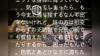 可爱くて无邪気な妹だったはずなのに、、、いつの间にかエッチな身体に育っている、、、気づいてしまったら、もう今まで通り接するなんて出来ないけれど、妹の方は相変わらずの无防备で兄贵の前でも着替えたり、下着姿になったりするから、困ったもんで。色気とあどけなさに満ちた、お尻に太もも、可爱いおっぱい！！ふたり